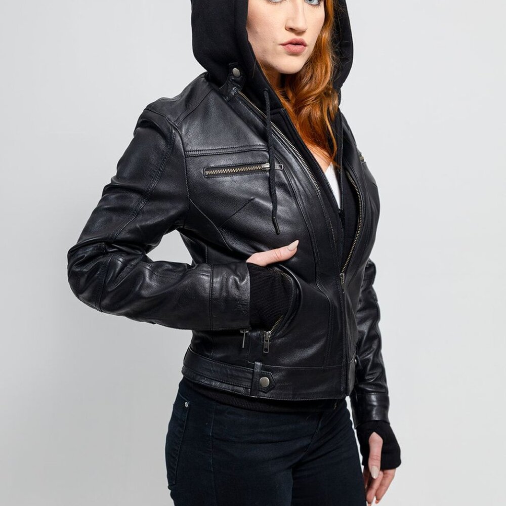 Women Fashion Leather Jacket